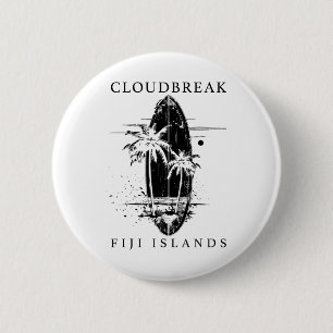 Cloudbreak Fiji-eilanden Surf Vintage Surfen Surfe Ronde Button 5,7 Cm
