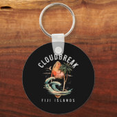Cloudbreak Fiji-eilanden Surf Vintage Surfen Surfe Sleutelhanger (Voorkant)
