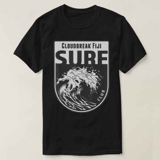 Cloudbreak Tavarua Island Fiji Surf Souvenir Surfi T-shirt (Design voorkant)