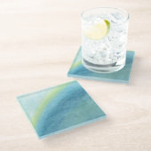 Cloudburst Glazen Onderzetter (Schuin)