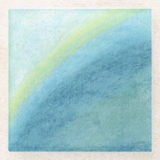 Cloudburst Glazen Onderzetter (Voorkant)