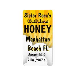 Cloudburst Honey Jar Persoonlijk Etiket