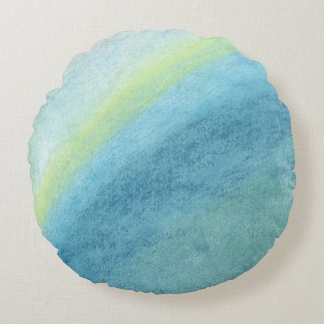 Cloudburst Rond Kussen (Voorkant)