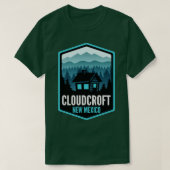 Cloudcroft New Mexico Mountain Town Cabin T-shirt (Design voorkant)