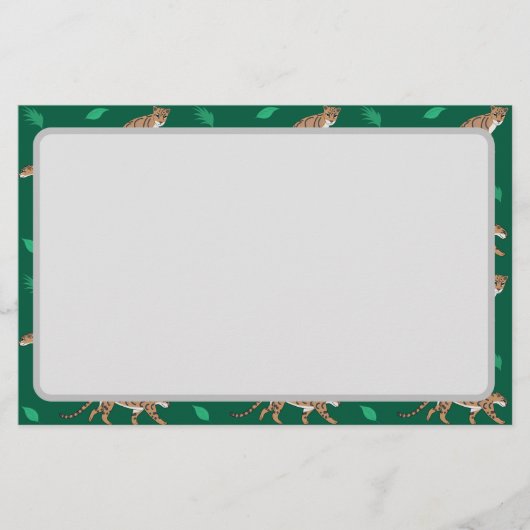 Clouded Leopard Briefpapier (Voorkant)