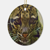 Clouded Leopard Keramisch Ornament (Links)
