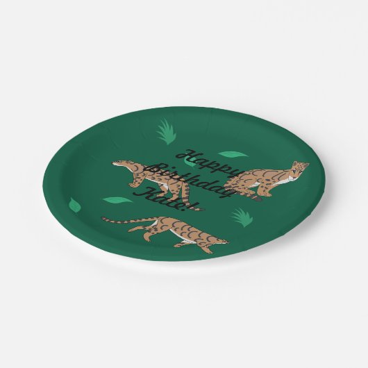 Clouded Leopard Papieren Bordje (Gekanteld)