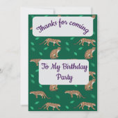 Clouded Leopard Thank you Card Kaart (Voorkant)