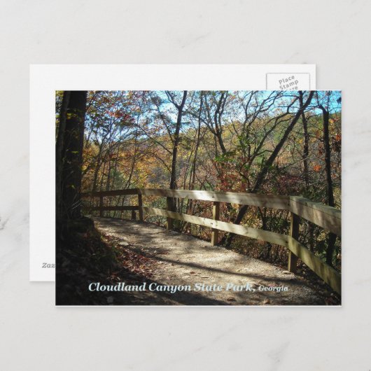 Cloudland Canyon State Park Pathway Postcard Briefkaart (Voorkant / Achterkant)