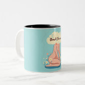 Cloudopslag - Grappig Cadeau voor Coders Tweekleurige Koffiemok (Voorkant links)