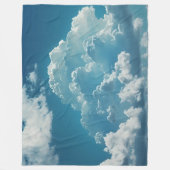 Cloudpatroon Fleece Deken (Voorkant)