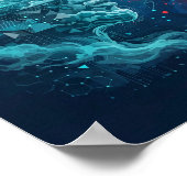 Cloudreuzen — AI Cloud War Kunstposter Poster (Hoek)