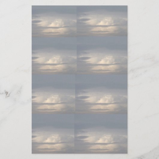 Clouds 1 Stationery Briefpapier (Voorkant)