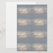 Clouds 1 Stationery Briefpapier (Voorkant / Achterkant)