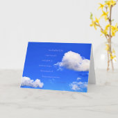 "Clouds #59" met gedicht: Peter Pan Kaart (Gele Bloem)