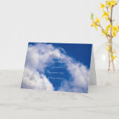 "Clouds #93" met gedicht: Verrassend Kaart (Gele Bloem)