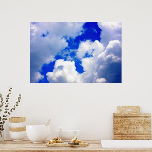Clouds afdrukken poster (Keuken)