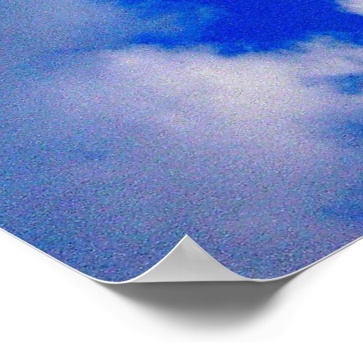Clouds afdrukken poster (Hoek)