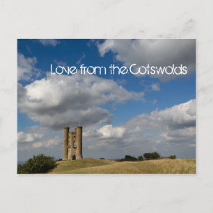Clouds and Broadway Tower, Cotswolds-briefkaart Briefkaart
