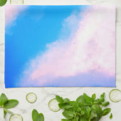 Clouds Apart - Blauw w/Pinkish Clouds Keukendoek Theedoek (Gevouwen)