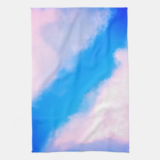 Clouds Apart - Blauw w/Pinkish Clouds Keukendoek Theedoek (Verticaal)