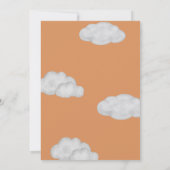 Clouds baby onder constructie baby shower kaart (Achterkant)
