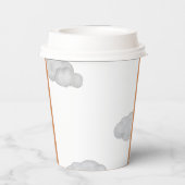 Clouds baby onder constructie baby shower papieren bekers (Achterkant)