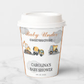 Clouds baby onder constructie baby shower papieren bekers (Voorkant)