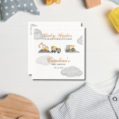 Clouds baby onder constructie baby shower servet
