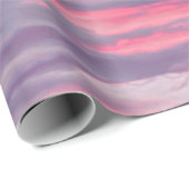 Clouds Beauful Pink White Blue Painted Sky Cadeaupapier (Rol Hoek)