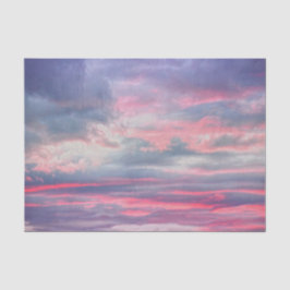 Clouds Beauful Pink White Blue Painted Sky Tissuepapier