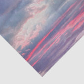 Clouds Beauful Pink White Blue Painted Sky Tissuepapier (Detail)