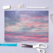 Clouds Beauful Pink White Blue Painted Sky Tissuepapier (Craft)