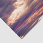 Clouds Beauful Sunset Oranje Paars Sky Tissuepapier (Detail)