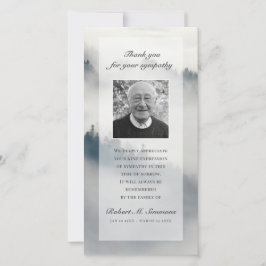 Clouds Bedankt voor het sympathie voor de begrafen