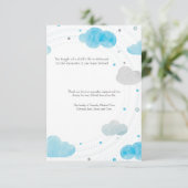 Clouds Bereavement - Hartelijk dank Bedankkaart (Staand voorkant)