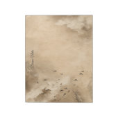 Clouds Birds Feathers Pastel Sky Collage Notitieblok (Linkerzijde)