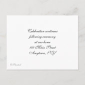 Clouds Blue Christening-uitnodiging Uitnodiging Briefkaart (Achterkant)