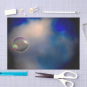 Clouds Bubble Beauful Blue White Dark Sky Tissuepapier (Craft)