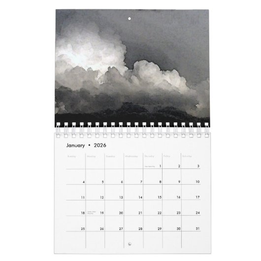 Clouds Calendar Kalender (Jan 2026)