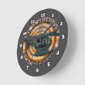 Clouds Camo Helikopter Clock Ronde Klok (Hoek)