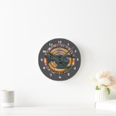 Clouds Camo Helikopter Clock Ronde Klok (Huis)