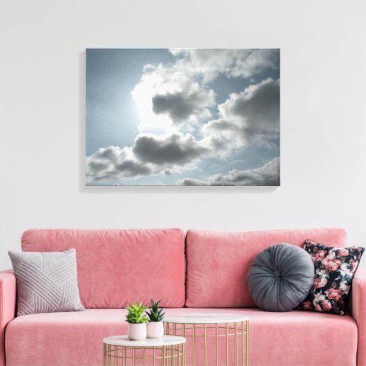 Clouds Canvas afdrukken (Insitu (Woonkamer))
