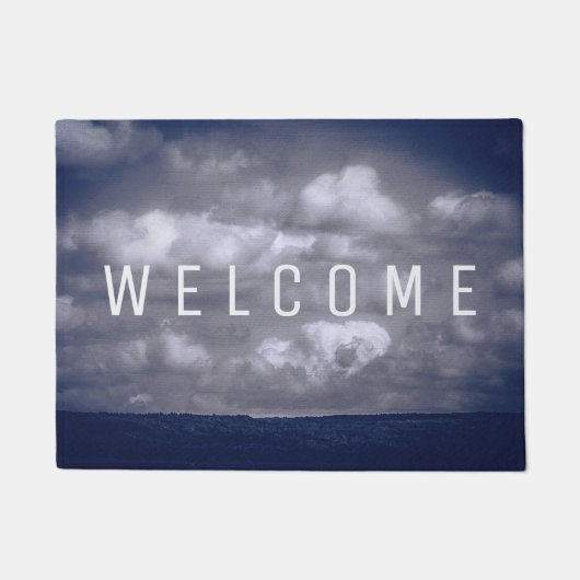 Clouds Custom WELCOME Blue Deuren Mat (Voorkant)