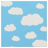 Clouds Cute Baby Nursery Kinder Sky Stof (Close Up)