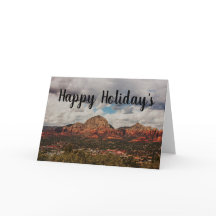 Clouds die in Sedona Happy Holiday rollen