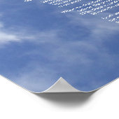 Clouds en Blue Sky-Don't Weep for Me Poem Poster (Hoek)
