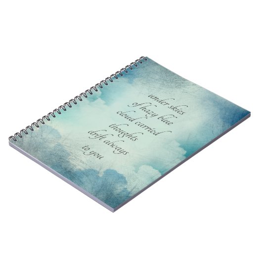 Clouds en Sky Thoughts Whimsical Style Notitieboek (Linkerzijde)