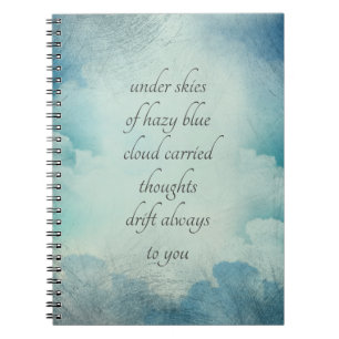 Clouds en Sky Thoughts Whimsical  Style Notitieboek