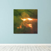 Clouds Face Canvas Afdruk (Insitu (Houten vloer))